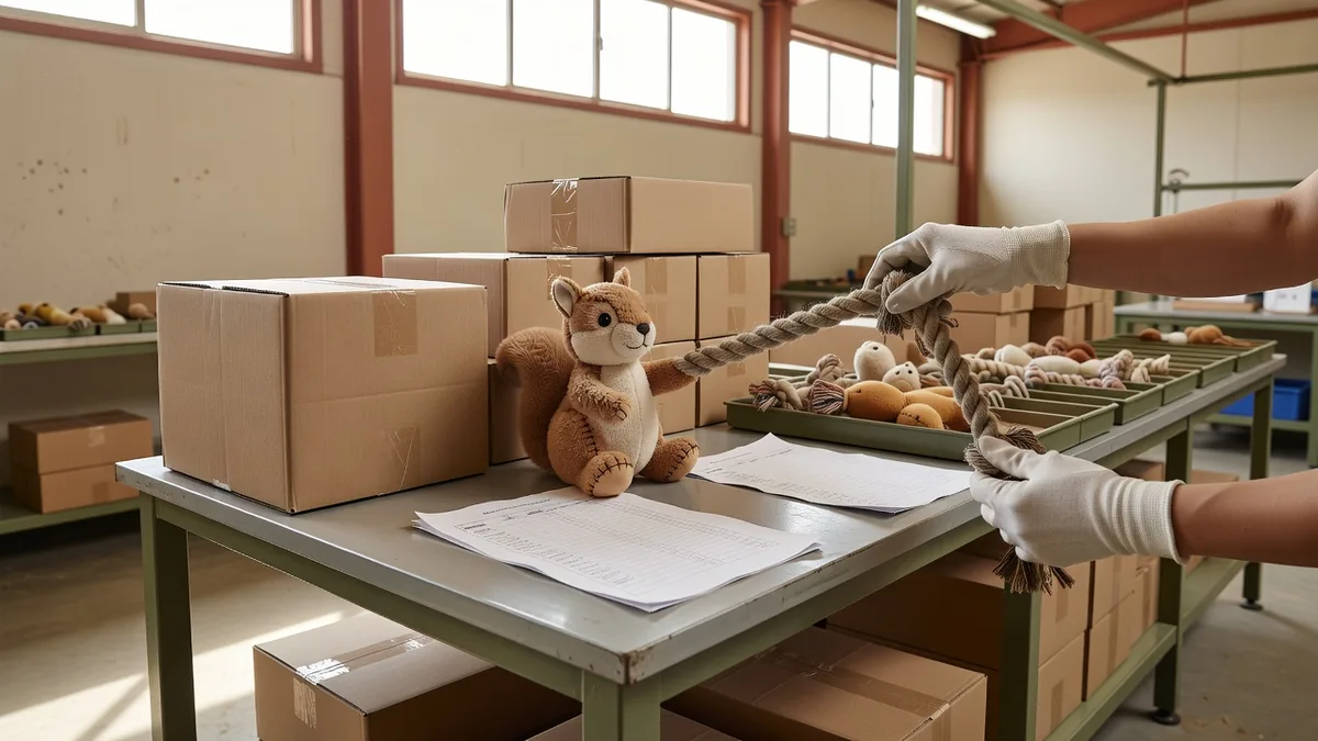 Fabrieks-QC en pack-outbank voor bulkprijzen van huisdierproducten rechtstreeks van de fabriek, met dozen en AQL-monstertrays