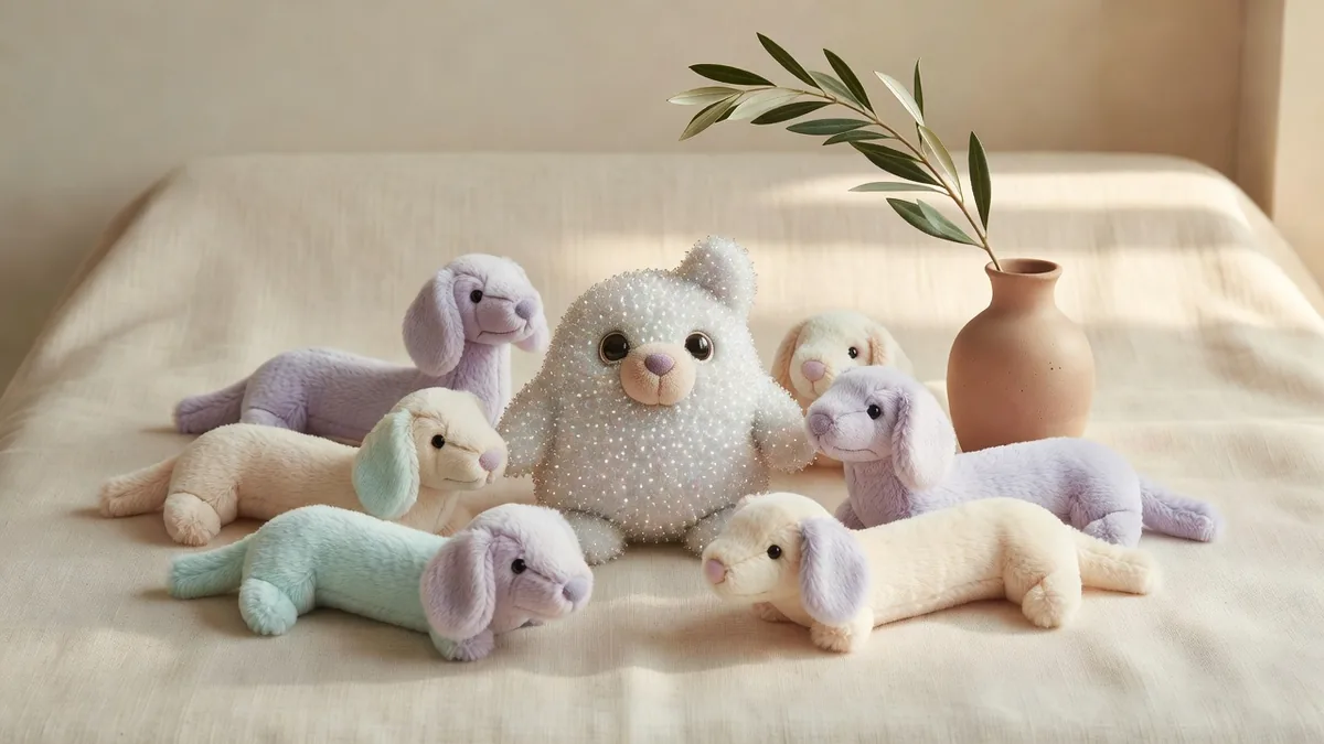 Kristalpluche hondenspeelgoed van Studio Warmth als groothandelscadeau-assortiment